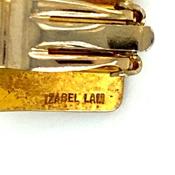 Rare  Mid Century Izabel Lam Clip Earrings - Picture 2 of 3